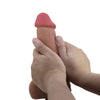 Pretty sliding skin series dildo realístico con ventosa piel deslizante mulato 23.4 cm