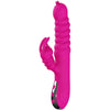 Vibrador multifunción rabbit doble lengua efecto calor fucsia