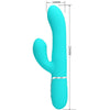 Vibrador Punto G multifunción verde agua