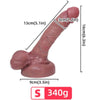 Armony dildo realístico silicona líquida 13 cm