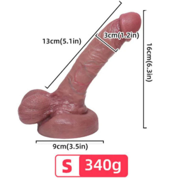 Armony dildo realístico silicona líquida 13 cm