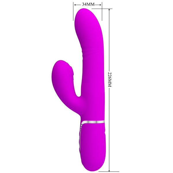 Vibrador Punto G multifunción fucsia