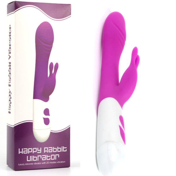 Happy vibrador y estimulador rabbit violeta