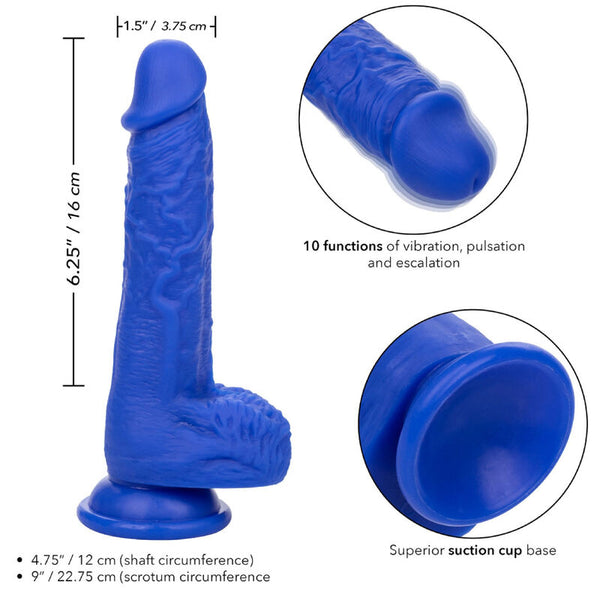 Admiral sailor dildo realístico vibrador azul