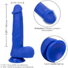 Admiral captain dildo realístico vibrador azul