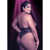 Calexotics radiance body con escote en v profundo pedrería talla grande