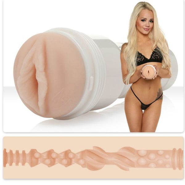 Fleshlight elsa jean vagina tasty con universal launch con lubricante aqua quality 50 ml