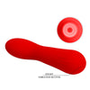 Faun vibrador recargable rojo