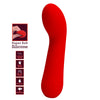 Faun vibrador recargable rojo