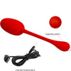 Knucker huevo vibrador recargable rojo
