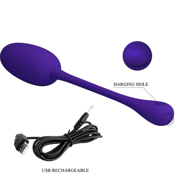 Knucker huevo vibrador recargable lila