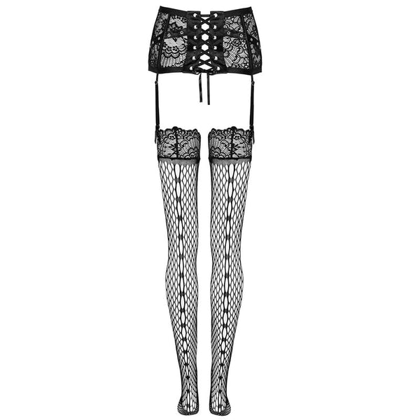 Livco jelly lc 90673 liguero con medias negro