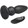 Vibrador potente control remoto anal plug negro