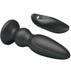 Vibrador potente control remoto anal plug negro
