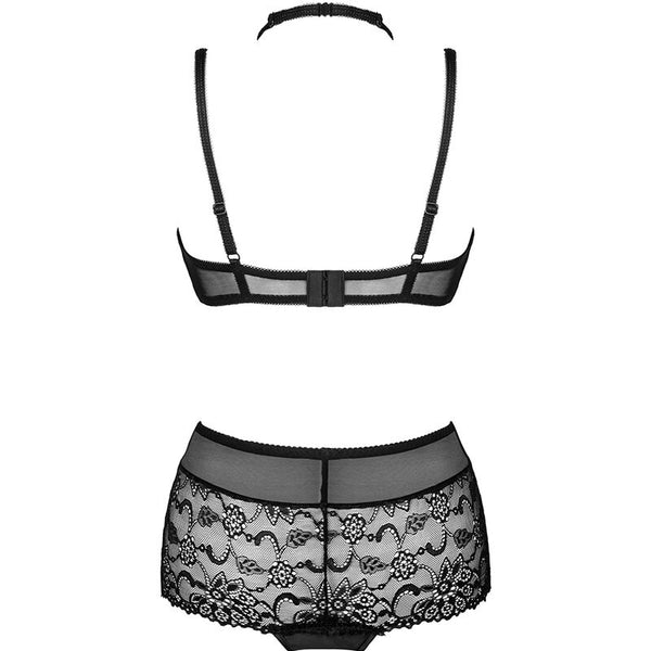 Livco linera for the senses collection sujetador con braga negro