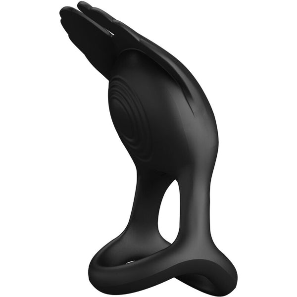 Silas anillo vibrador 7 vibraciones silicona negro