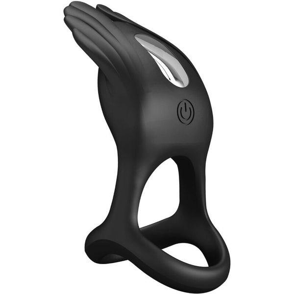 Silas anillo vibrador 7 vibraciones silicona negro