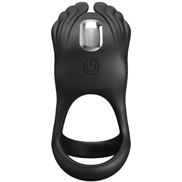 Silas anillo vibrador 7 vibraciones silicona negro