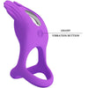 Silas anillo vibrador 7 vibraciones silicona lila