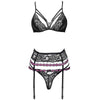Livco snehana LC 90443 sujetador con liguero con braga negro