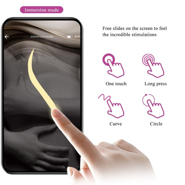 Vibrador doble August con app y control remoto