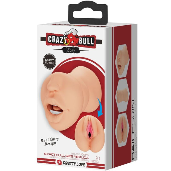 Crazy zoey mastubador en forma de vagina doble entrada