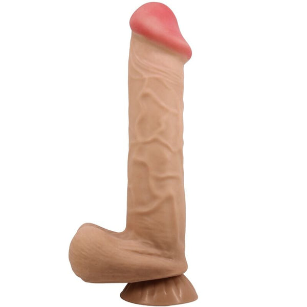 Pretty sliding skin series dildo realístico con ventosa piel deslizante 26 cm