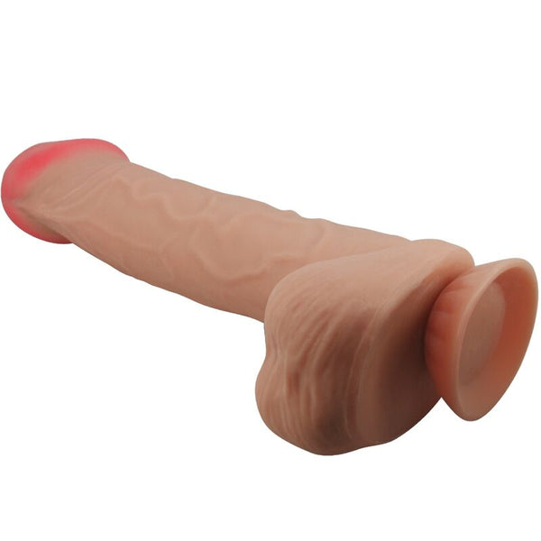 Pretty sliding skin series dildo realístico con ventosa piel deslizante 26 cm