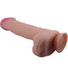 Pretty sliding skin series dildo realístico con ventosa piel deslizante moreno 26 cm