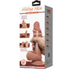 Pretty sliding skin series dildo realístico con ventosa piel deslizante moreno 19.4 cm