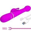 Dejon vibrador rabbit 3 en 1 multifunción violeta