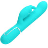Vibrador coale rabbit perlas verde agua