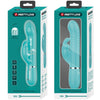 Vibrador coale rabbit perlas verde agua