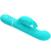 Vibrador coale rabbit perlas verde agua