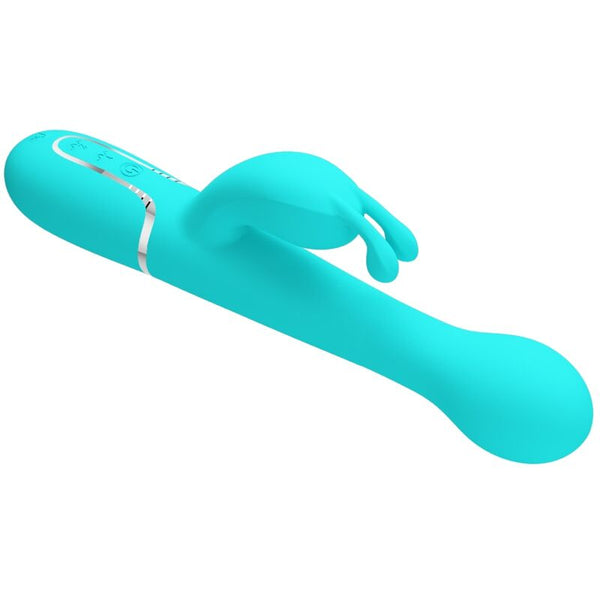 Dejon vibrador rabbit 3 en 1 multifunción verde agua