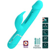 Kampas vibrador rabbit 3 en 1 multifunción con lengua verde agua