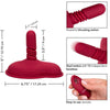 Calexotics rider masajeador doble motor control remoto rojo