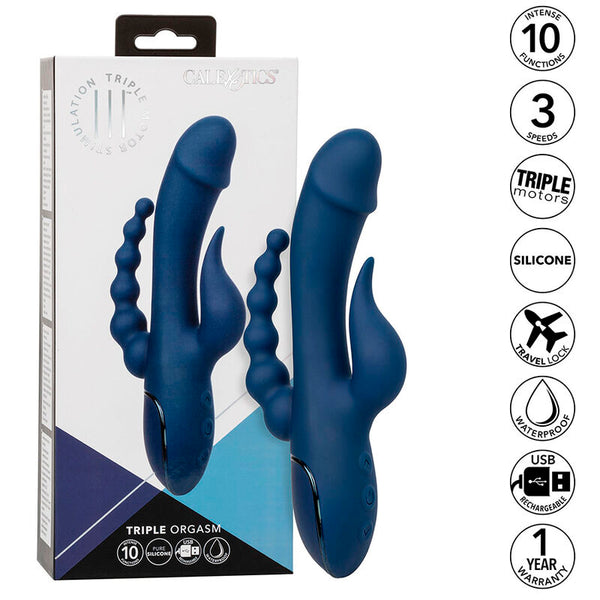 Vibrador triple orgasm azul