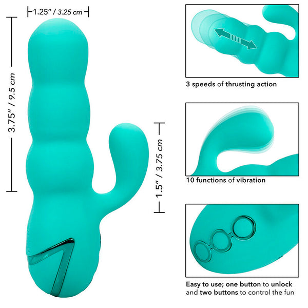Del mar diva vibrador rabbit verde agua