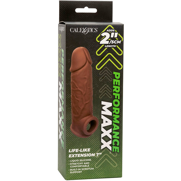 Calexotics performance maxx extensión realista 7 piel moreno