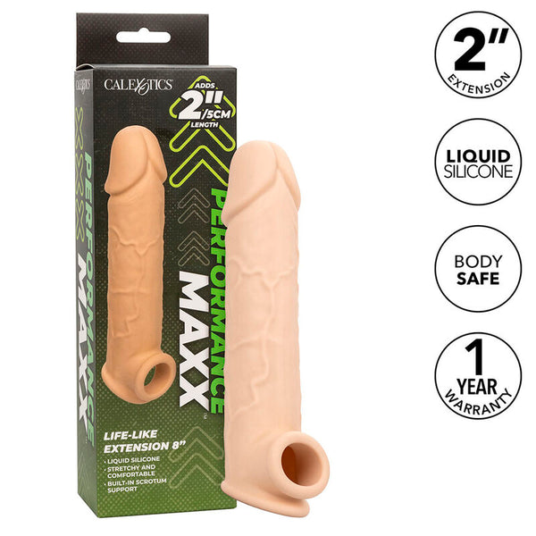 Calexotics performance maxx extensión realista 8 piel claro