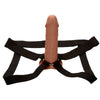 Calexotics performance maxx extensión realista con arnés piel moreno