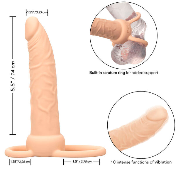 Calexotics performance maxx doble penetrador recargable piel claro