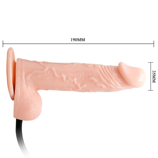 Baile inflatable dildo hinchable realístico con ventosa 15 cm 2