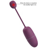 Nymph huevo vibrador controlado por app lila