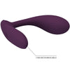 Vibrador Pretty Baird para Punto G con 12 vibraciones y app lila