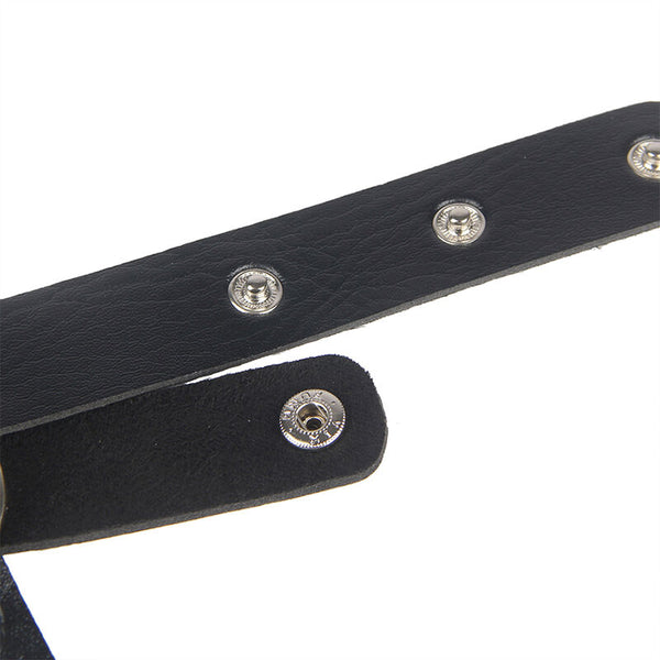 Subblime arnés de pecho cadenas cuero negro talla única