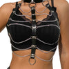 Subblime arnés de pecho cadenas cuero negro talla única