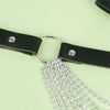 Subblime cinturón de cadenas cuero negro talla única