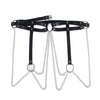 Subblime cinturon de cadenas anillas cuero negro talla única